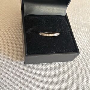 14K Rose Gold Band with diamonds